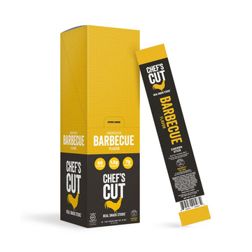 Chef 'S Cut Chicken Snack Sticks, Barbecue, High Protein Meat Snack, Individually Wrapped, 7G Protein And 60 Calories, Gluten Fr