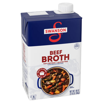 Swanson 100% Natural Beef Broth, 48 Oz Carton