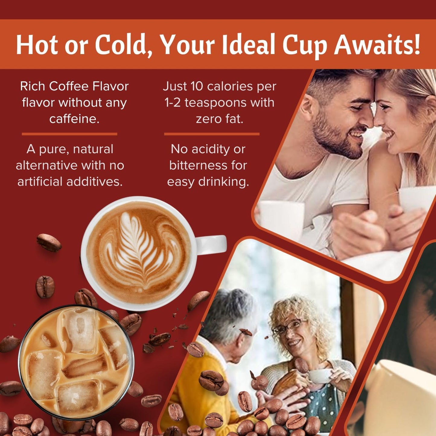 Postum Coffee Substitute, Caffeine Free, Natural & Non-GMO, 8oz
