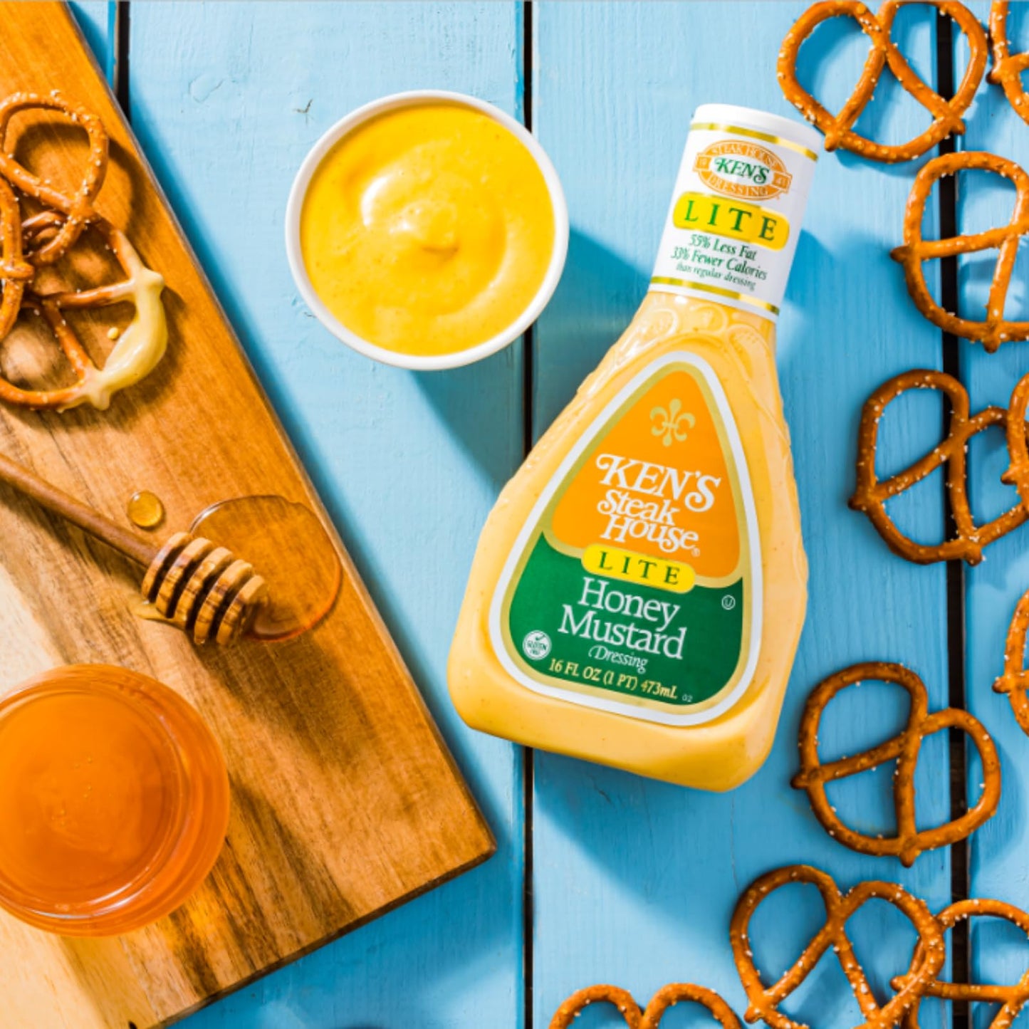 Ken'S Steak House Honey Mustard Lite Dressing 16 Oz.