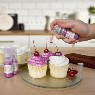 Tinker Dust - Deep Pink (4G 1X Mini Pump) Edible Glitter For Desserts, Beverages, Cupcakes, Cake Pops And Cookies By Bakell