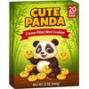 Cute Panda Creme Filled Mini Cookies 20 Individual Bags | Bite Size Novelty Snack Treat Packs - School Holiday Gift Party Favor