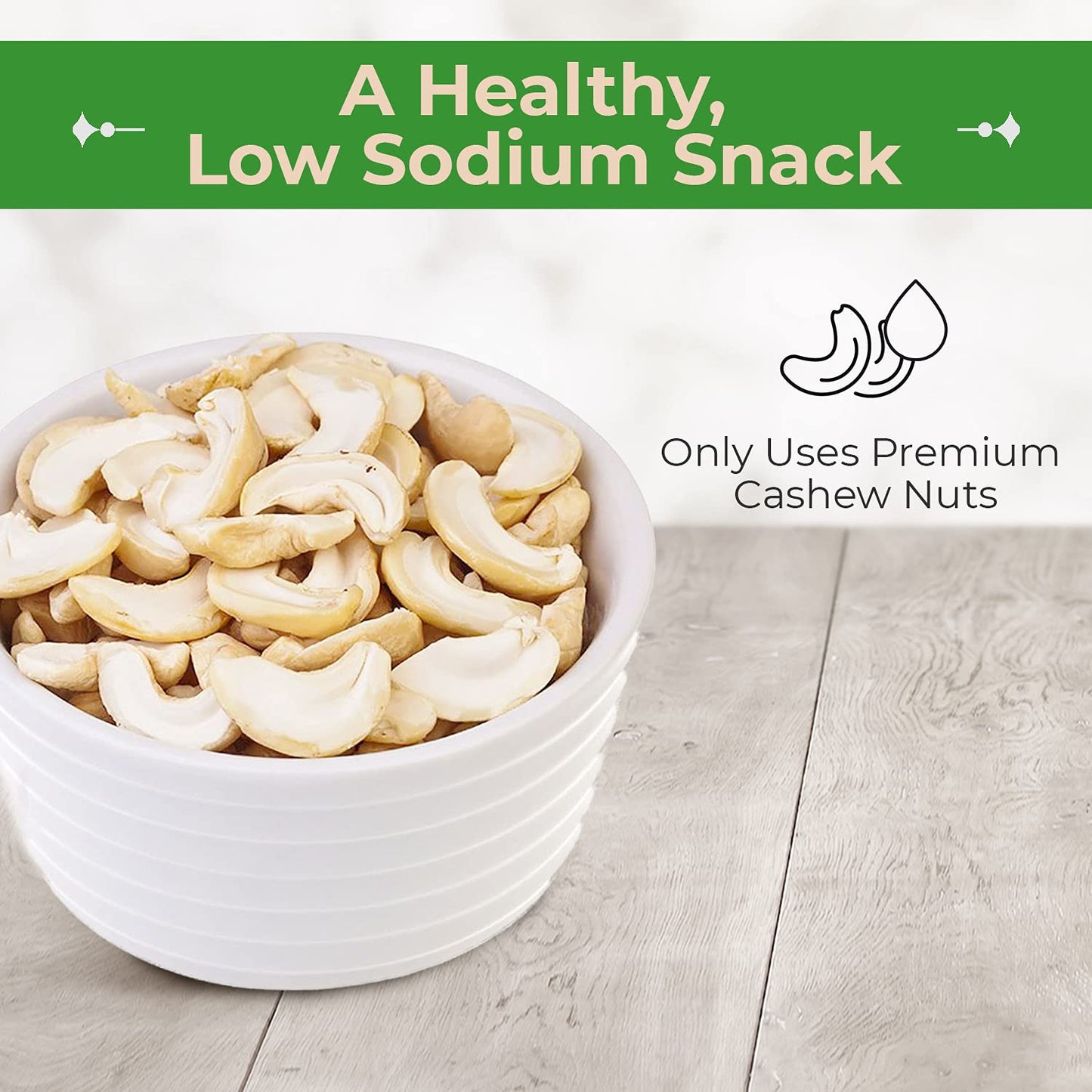 Sincerely Nuts - Raw Cashews Pieces Unsalted | Healthy Snack, Source Of Protein | Keto And Paleo Friendly Gourmet Quality Vegan