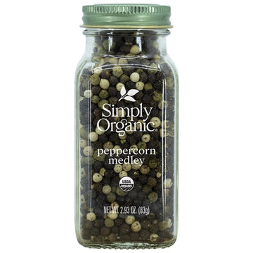 Simply Organic Peppercorn Medley, Certified Organic | 2.93 oz | Pack of 2