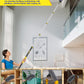 30 Foot High Reach Duster Kit With 7-24Ft Extension Pole, High Ceiling Fan Duster W/Telescopic Pole, Cobweb Duster, Feather Dust