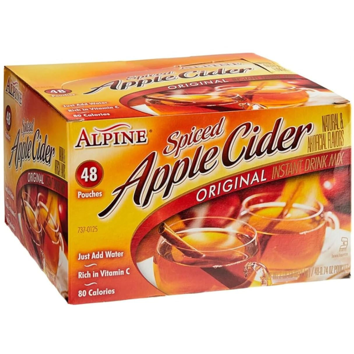 Alpine Spiced Apple Fruit Beverage Oriflavor Blendal (48 Pouches) 0.74 Oz Each - Alpine Apple Fruit Beverage