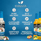 Syruvia Sugar Free Coconut, Peach And Pineapple Syrup Fruit Mix Favorites Variety Pack - 25.4 Oz - Perfect For Cocktails, Desser