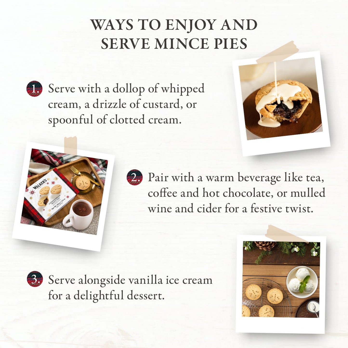 Walkers Gingerbread Mince Pies - 4 Count (8.6 oz)- Holiday Treats and Desserts from Scotland