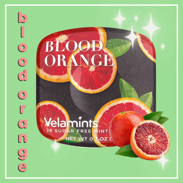 Velamints Sugar Free Mints Expressions - Aspartame-Free Sweetened with Stevia, 20 Gram (Pack of 6) (Blood Orange)