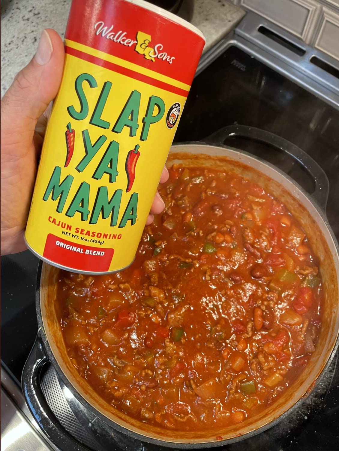 Slap Ya Mama Cajun Seasoning from Louisiana, Original Blend, MSG Free and Kosher, 16 Ounce, Pack of 2