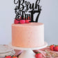 Rssta i Cake Topper Black Star Glitter, 17th Birthday Decorations, Model XM1222-17 Black