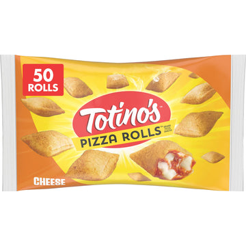 Totinos Pizza Rolls, Cheese Flavored, Frozen Snacks, 50 Rolls, 24.8 oz