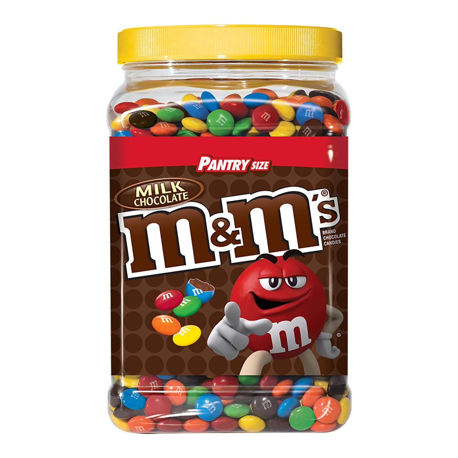M&MS Milk Candies Jar, Chocolate, 62 oz