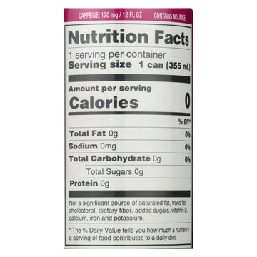 Zevia Energy Drink, Raspberry Lime, 12 Ounce, Pack of 12, No Sugar Added