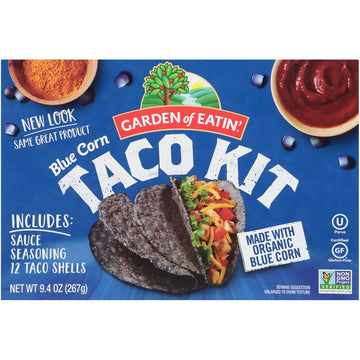 Garden Of Eatin' Taco Dinner Kit, Blue Corn, 12 Taco Shells