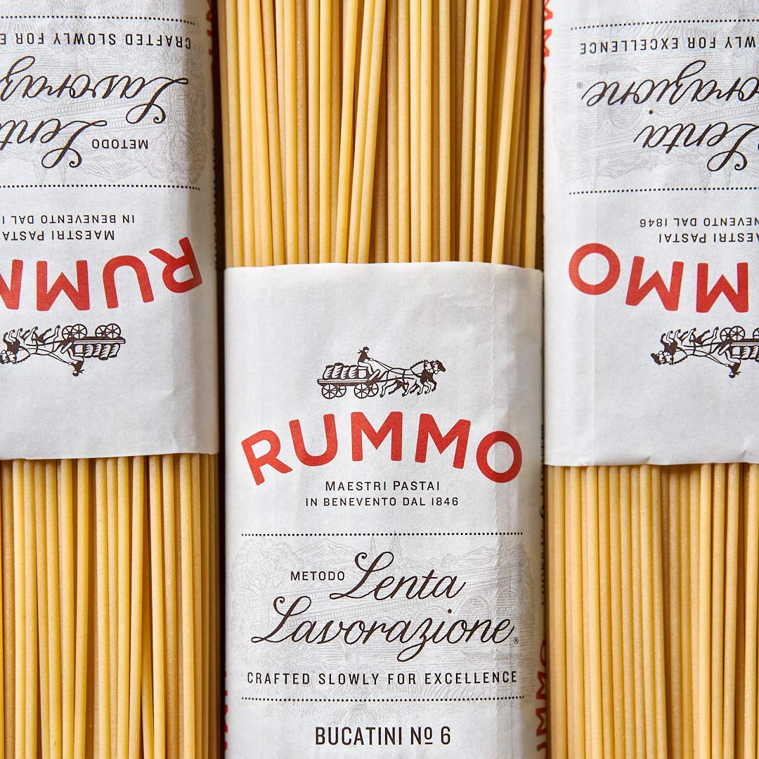 Rummo Italian Pasta Bucatini No.6, Always Al Dente (16 Ounce Package)