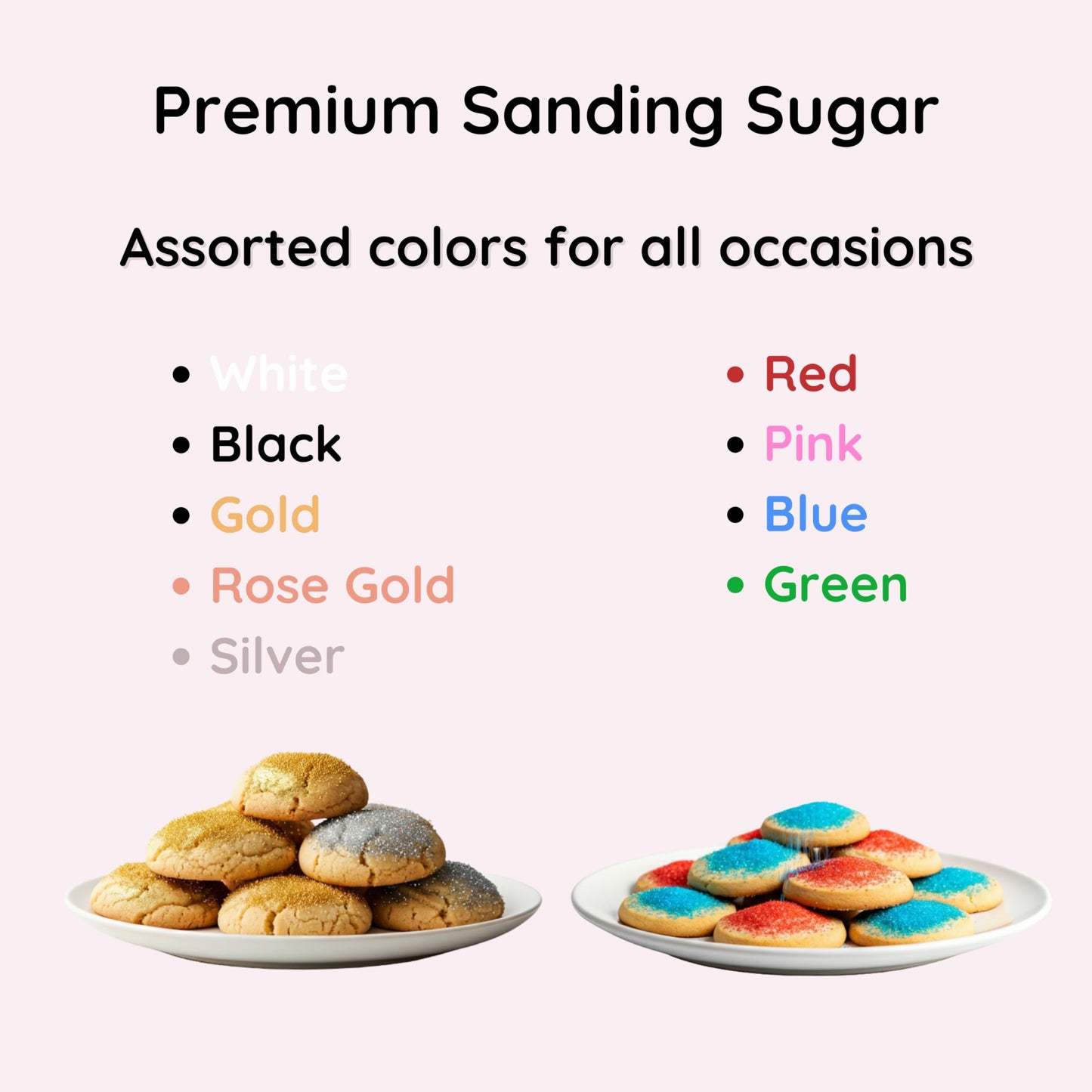 Bakerpan Pink Sanding Sugar For Baking & Cookie Decorating - 5 Ounce Edible Pink Sugar Sprinkles For Cookies, Cakes, Cocktails (