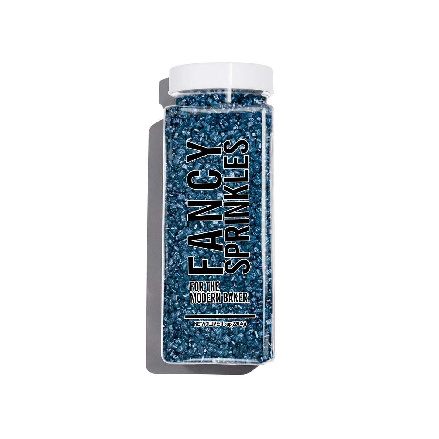 Fancy Sprinkles Kyanite Blue Fancy Sugar Pearlescent, Sparkly Sugar Crystals (8 Oz)