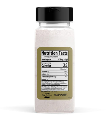 Corn Starch By Unpretentious, 2 Cups, Thickening Agent, For Bulk Baking & Cleaning Use