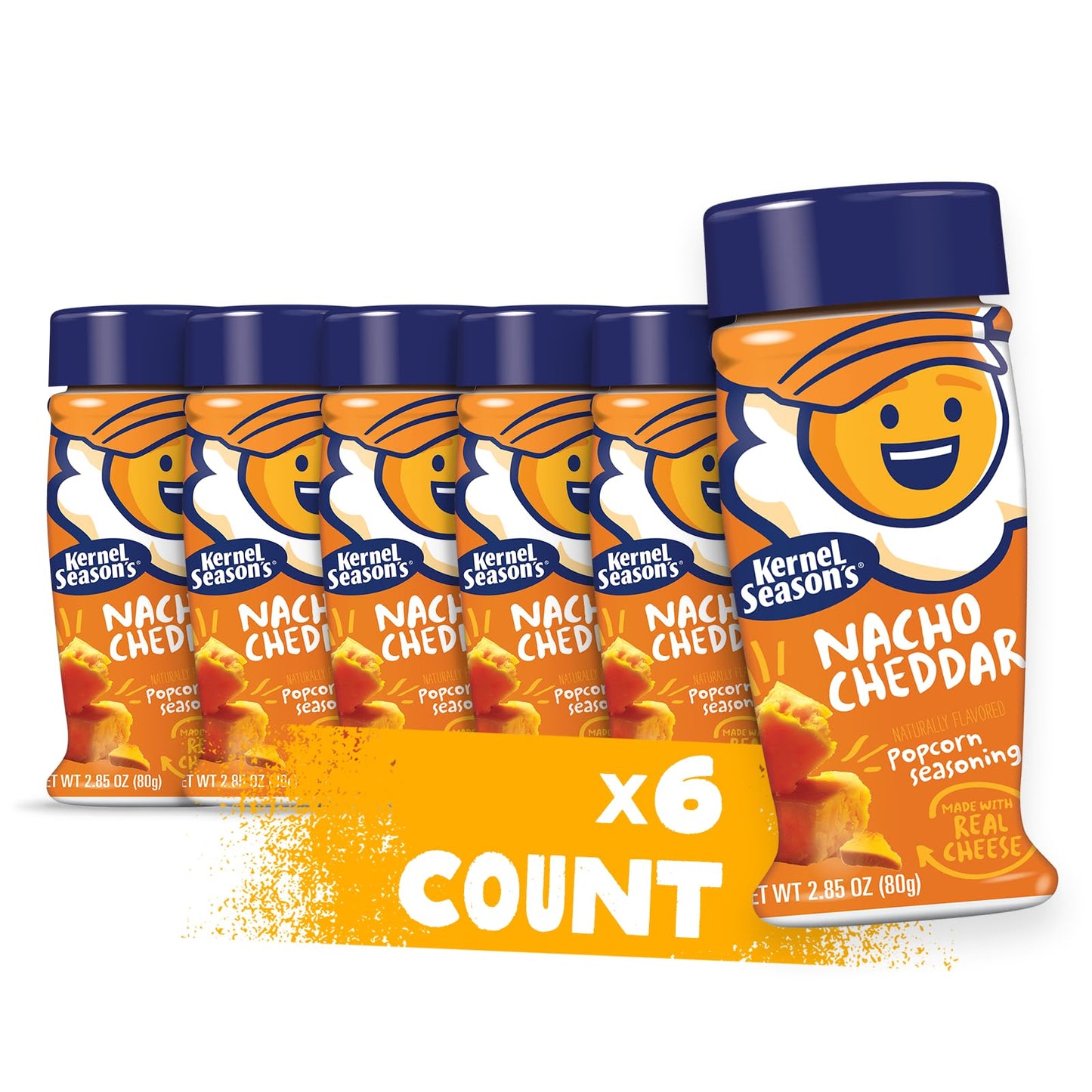 Kernel Season'S Popcorn Seasoning, Nacho Cheddar, 2.85 Ounce (Pack Of 6)