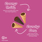 Muddy Bites Waffle Cone Snacks Bite Sized Filled Cone Bites For Snack Or Dessert, Milk & Double Fudge, Made With Cane Sugar, Kos