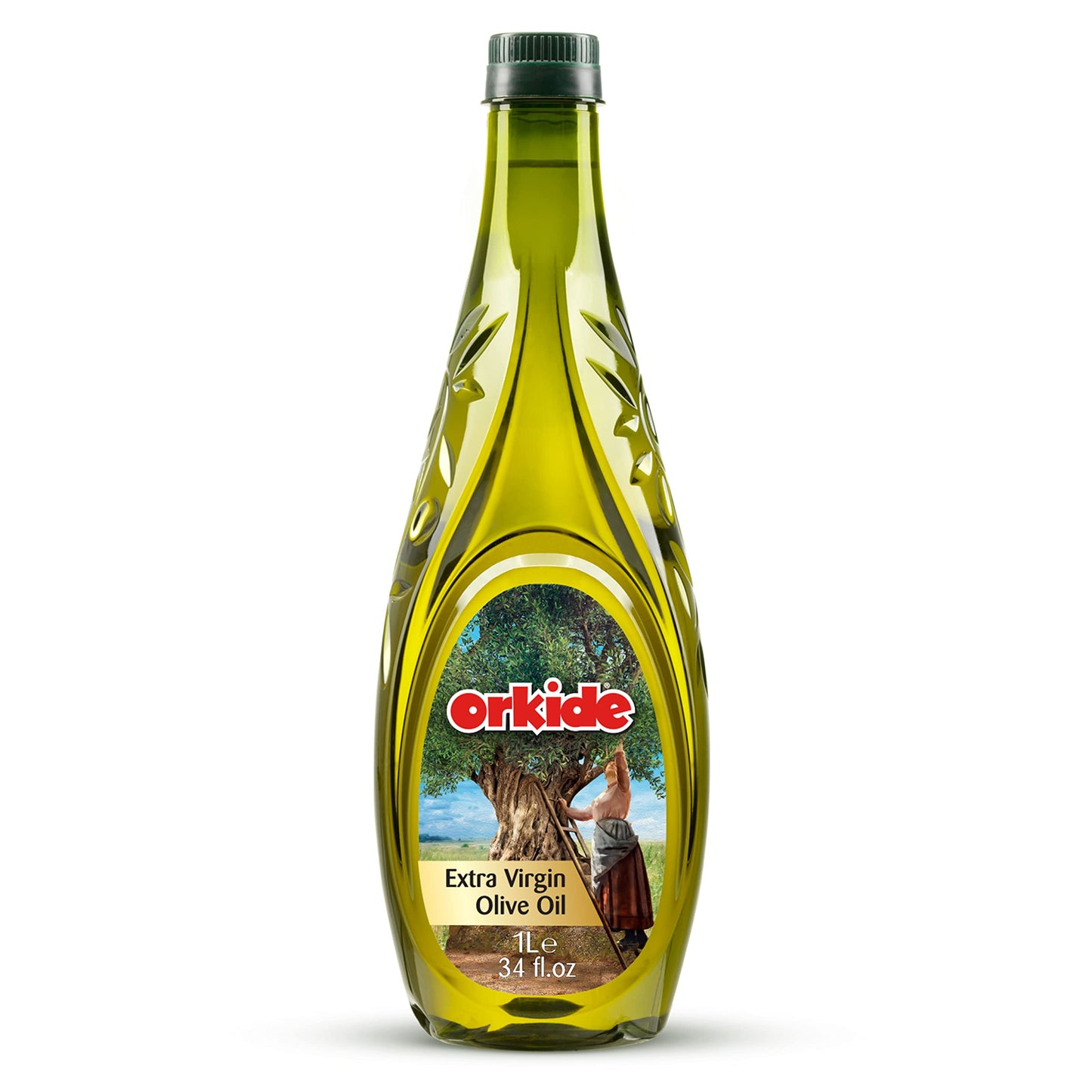 Orkide Extra Virgin Olive Oil Robust Mediterranean Blend, Ffa 0.3, Polyphenol+400 (34 Fl Oz)