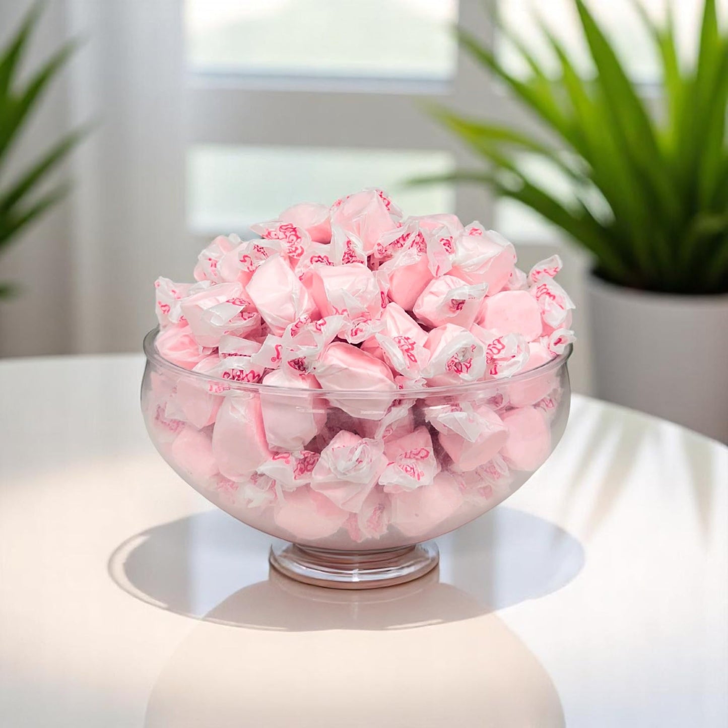 Premium Classic Bubble Gum Saltwater Taffy Chewy Candy Bulk 1 Lb Bag 60+ Pieces Individually Wrapped, Nut & Gluten Free Treats (