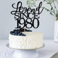 Migeaks Legend Since 1980 Cake Topper 44Th Birthday Happy Birthday Cake Topper Men And Women Cheer 44 Years Old Handmade Black G