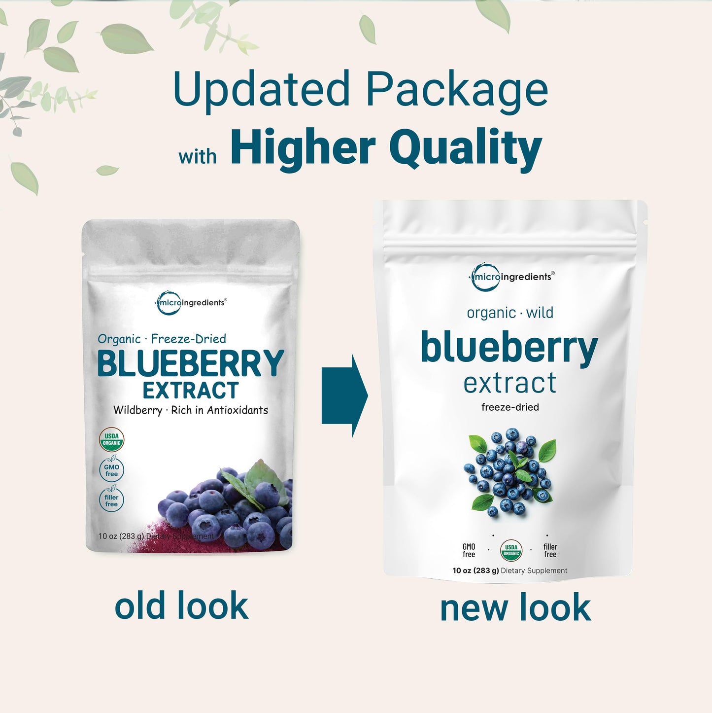 Organic Blueberry Extract Powder, 10oz | 100% Natural Fruit Powder | Freeze-Dried Wild Blueberries Source | No Sugar & Additives