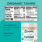 Soom Foods Organic Tahini Paste, Creamy Sesame Seed Spread, Vegan, Gluten-Free, 11oz
