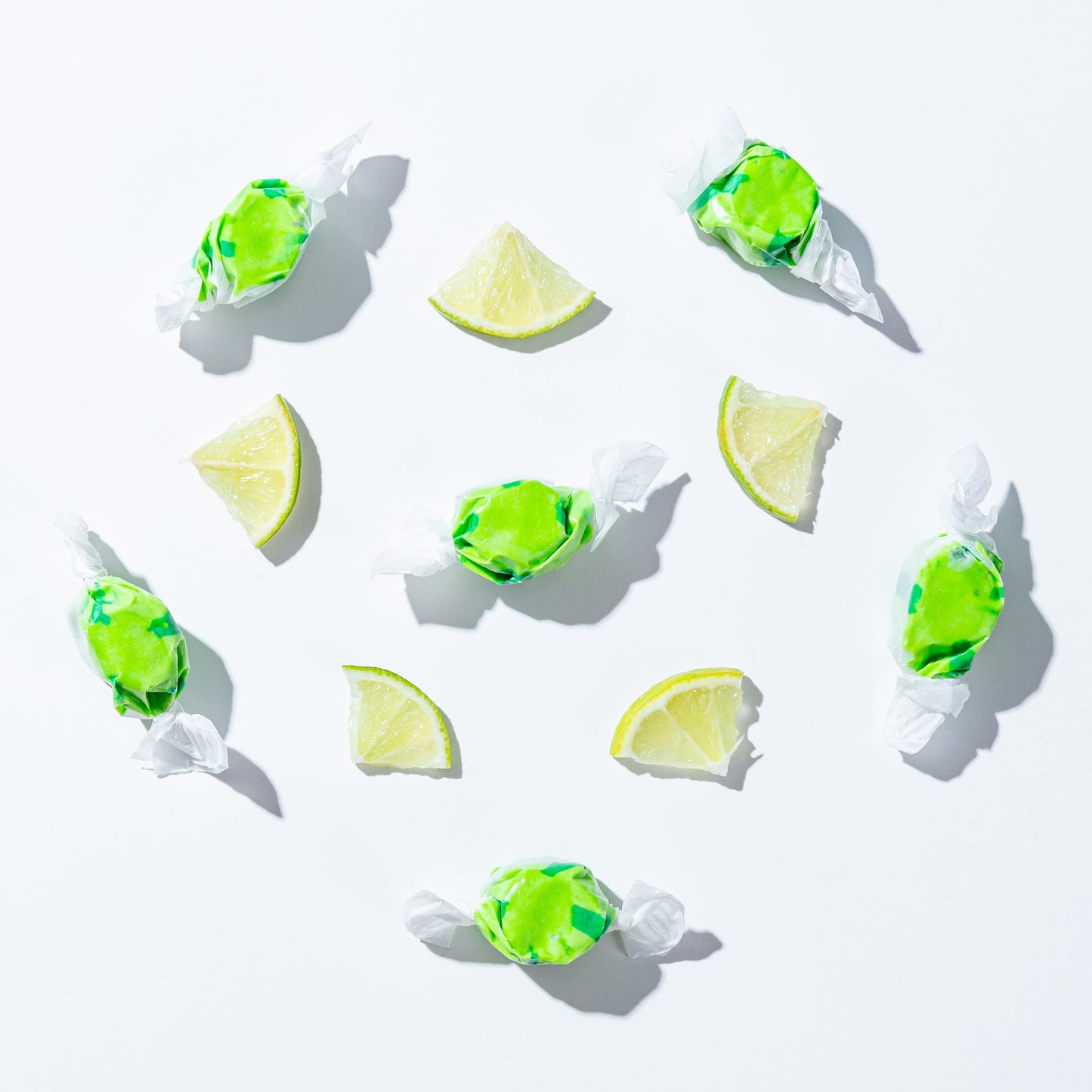 Taffy Shop Blimey Limey, Lime Salt Water Taffy - Gourmet Soft Chewy Candy, Bulk Sweet Snack, Fresh Gift & Gluten-Free, 60 Indivi