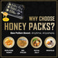Black Leopard Honey Packs- 20 Gram Satchets - Pack of 10 - enhanced Pure Honey with Jelly Bee Pollen