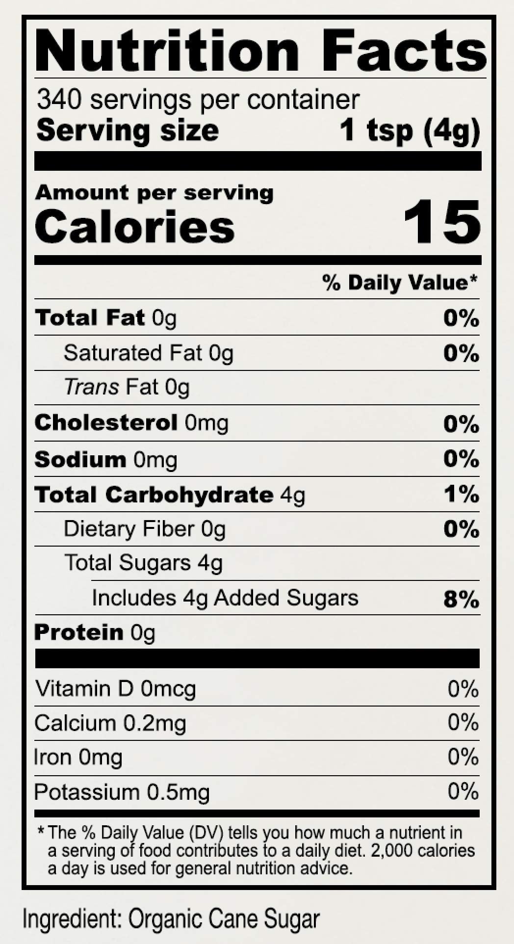 Anthony'S Organic Cane Sugar, 3 Lb, Granulated, Gluten Free & Non Gmo