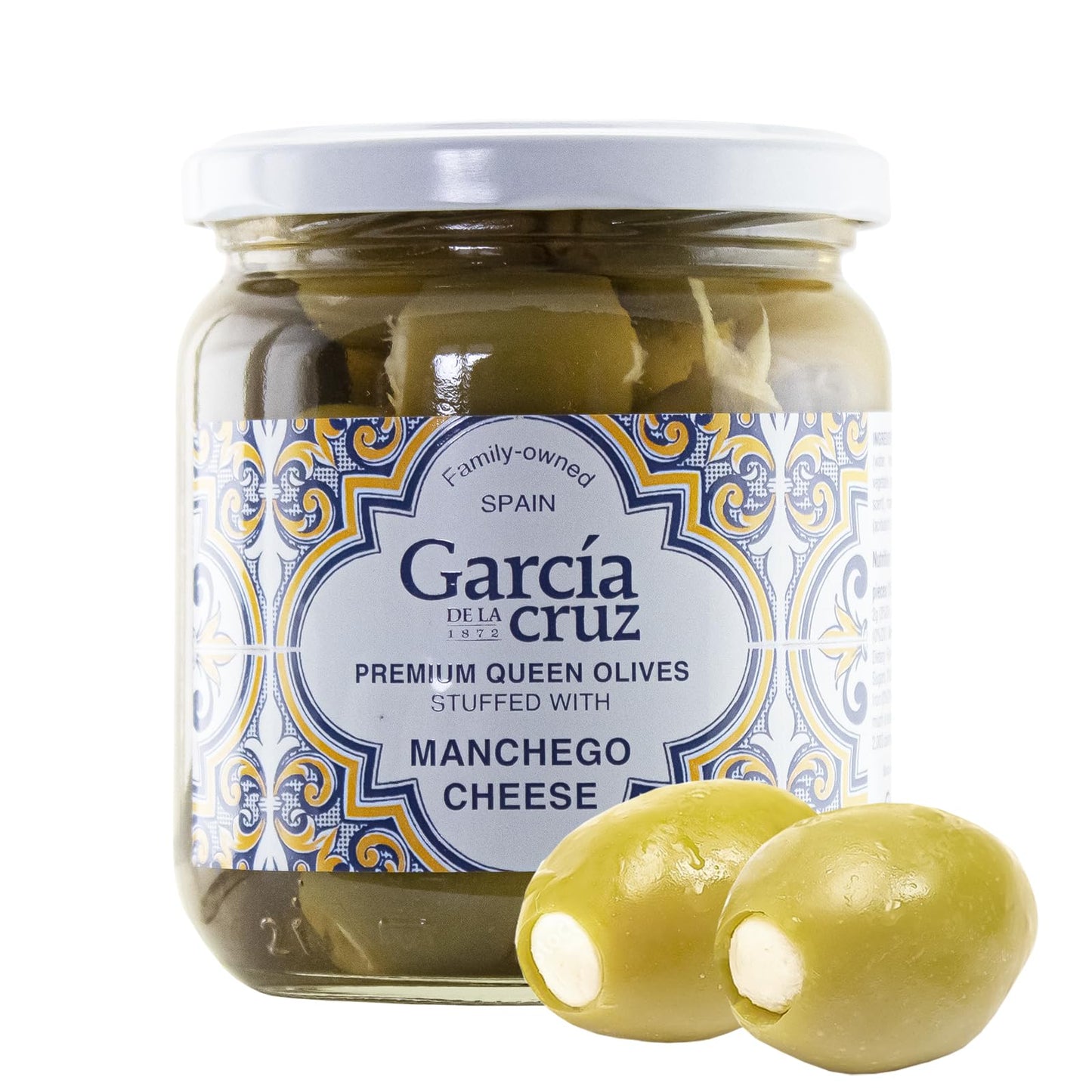 Manchego Cheese Stuffed Olives  Garcia De La Cruz  14 Oz