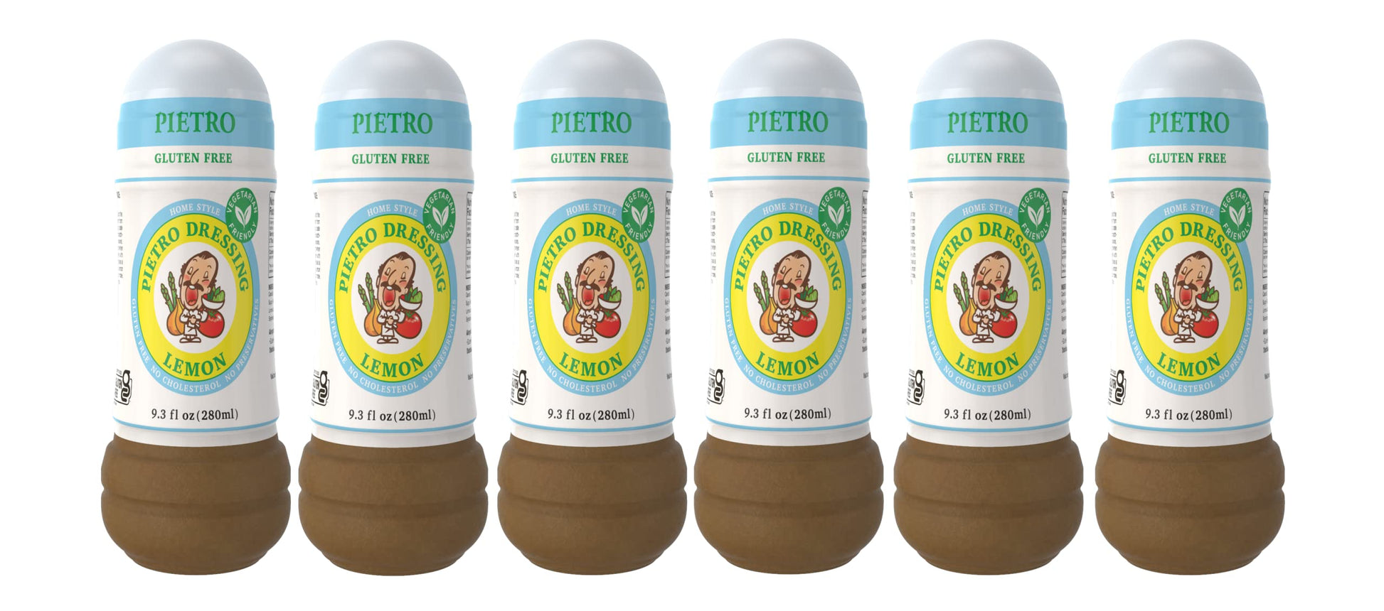 Pietro Dressings New Lemon Dressing, 9.3 Oz. - Natural, Delicious Marinade for Vegetables, Pasta Salads, Chicken, Beef, Pork, Se