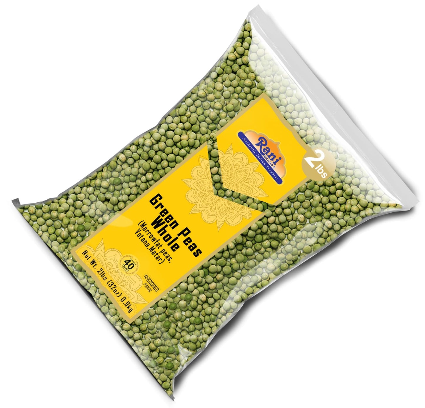 Rani Green Peas Whole, Dried (Marrowfat Peas, Vatana, Matar) 32Oz (2Lbs) 908G ~ All Natural | Vegan | Gluten Friendly | Kosher | Product Of Usa