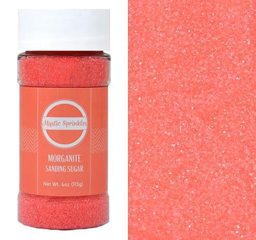 Mystic Sprinkles Sanding Sugar 4Oz Bottles (Morganite - Peach Sanding Sugar 4Oz)