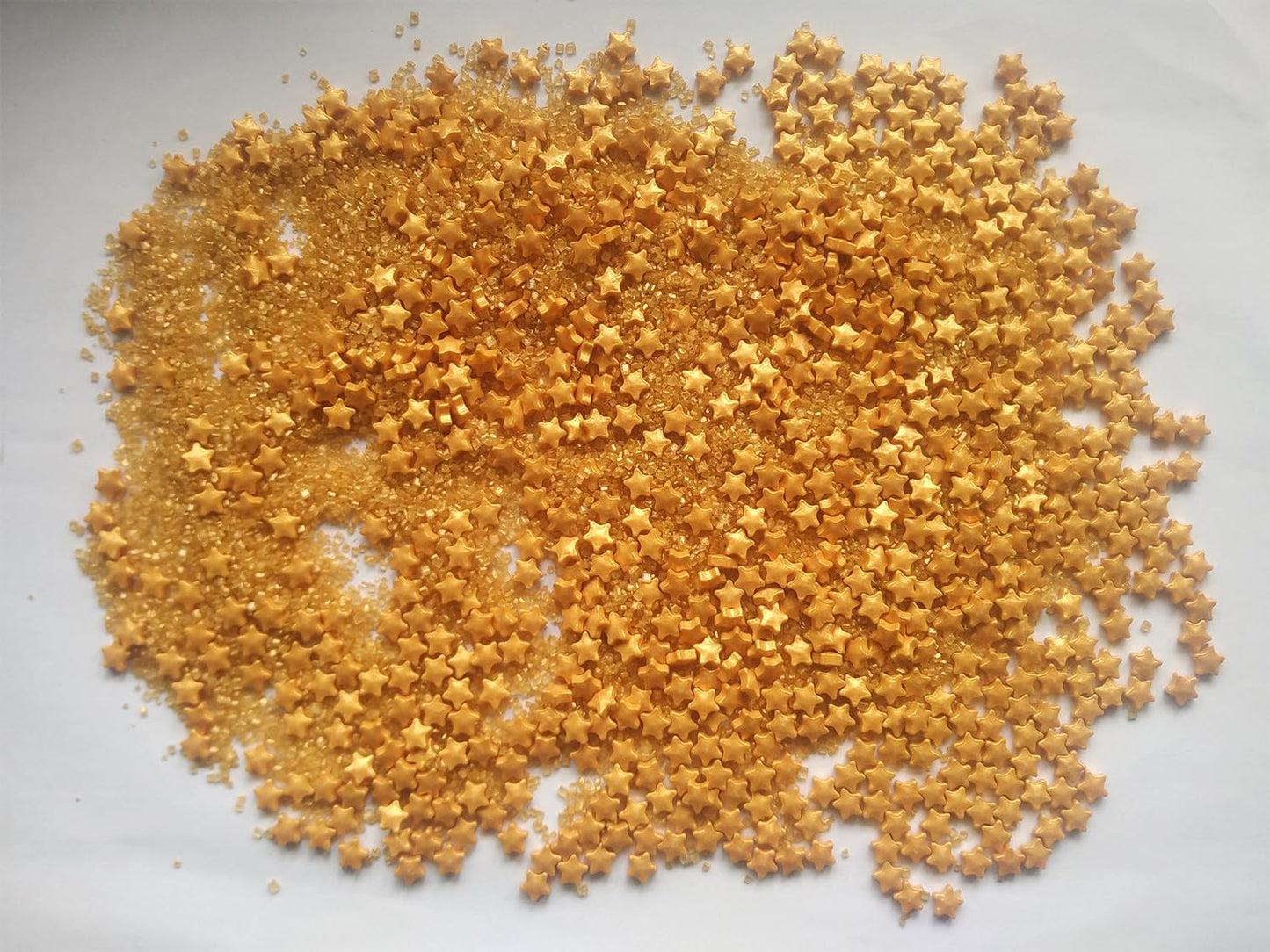 Edible Sugar Gold Star & Golden Sanding Candy Sprinkles Dessert Sprinkle Cake Cupcake Toppers Cookie Decorations Candy Sprinkles