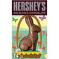 HERSHEYS Solid Milk Chocolate Bunny, Easter Candy Gift Box, 14 oz
