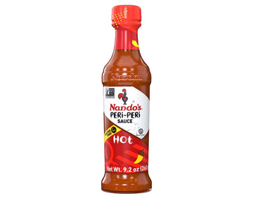 Nandos PERi PERi Hot Sauce - Spicy Sauces, Seasoning or Marinade for Wings, Fish, Meat, Rice or Vegetables - No Artificial Color