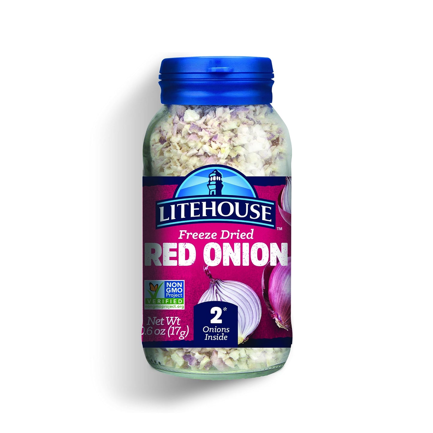 LITEHOUSE Freeze Dried Red Onion - Gluten Free, Vegetarian, Keto, 0.6 Oz, Model 30791