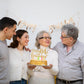 Sriburcio Gold Glitter 64th Birthday Cake Topper, Cheers to 64 Years, Model SH--1104, Party Decoration