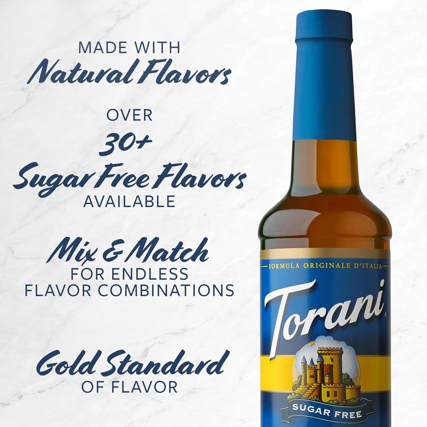Torani Salted Vanilla Syrup, Sugar Free, Kosher, 12.7 Fluid Ounce (Pack of 4)