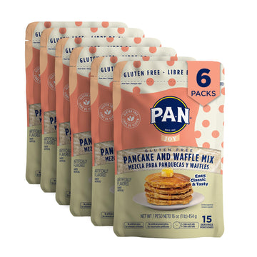P.A.N Pancake and Waffle Mix - Gluten Free 1 lb. (6 Pack)