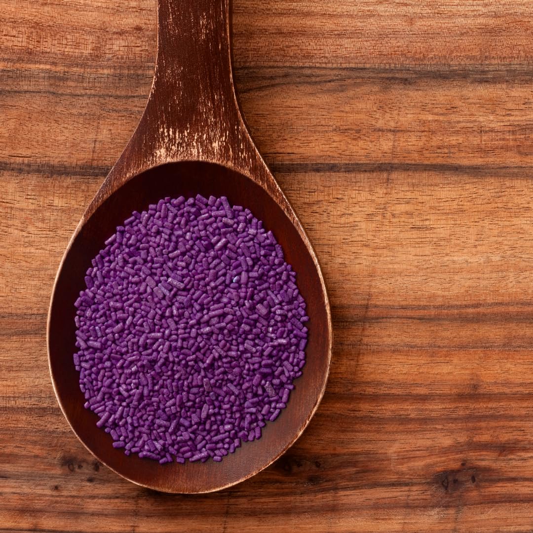 GranAroma Purple Sprinkles, 12.8 oz, Decorative, Cakes & Cupcakes