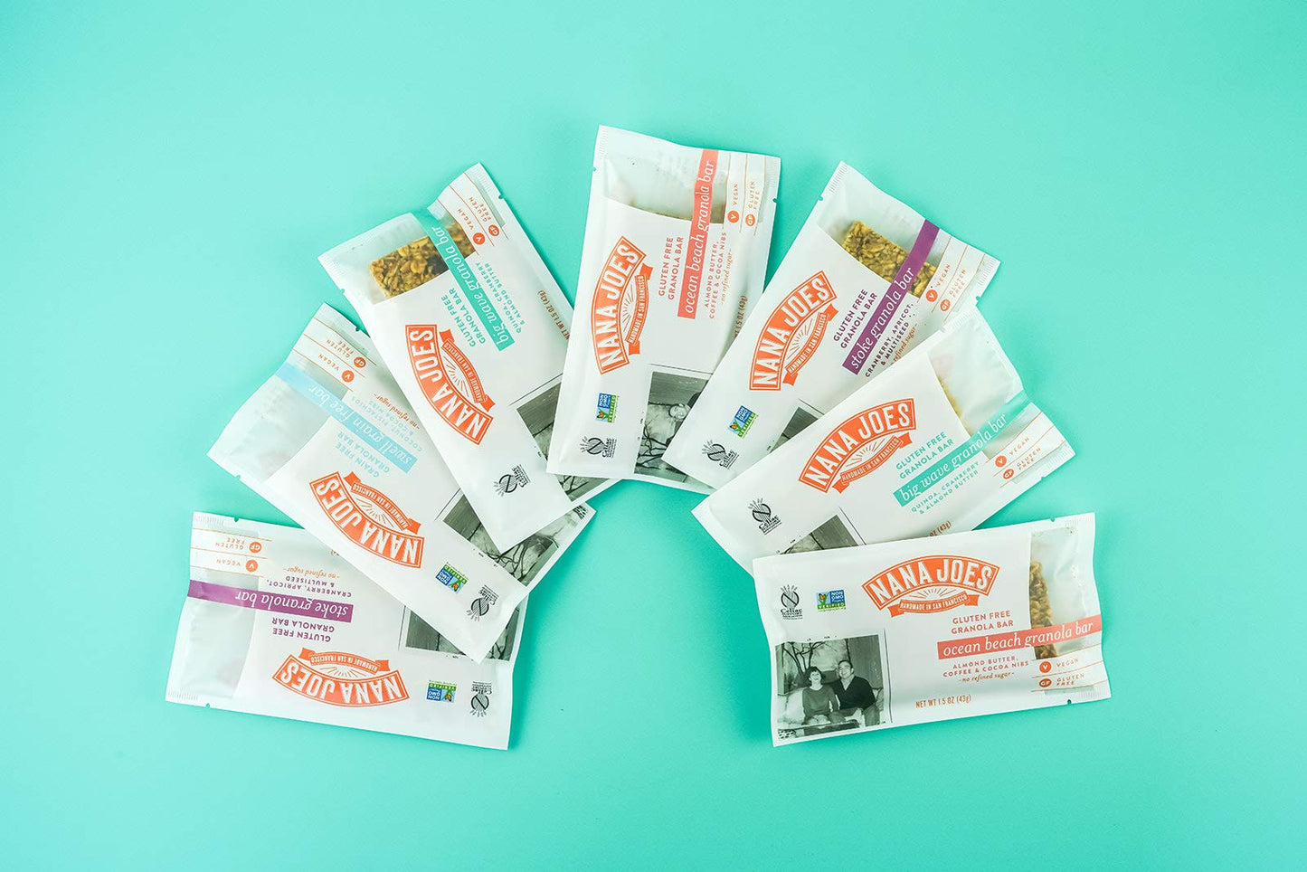 Nana Joes Granola Variety Bars  Handmade Gluten-Free Vegan Healthy Plant-Based Organic Whole Ingredients No Refined Sugar Or Pre