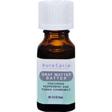 Aura Cacia, Essential Oil Gray Matter Batter, 0.5 Fl Oz