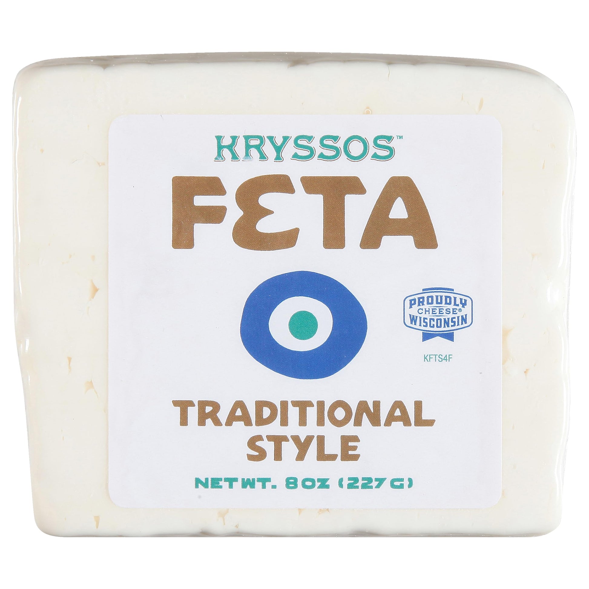 Kryssos Traditional Feta Cheese, 8 oz