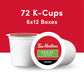 Tim Hortons Decaf Medium Roast Coffee K-Cup Pods 12 Count Pack of 6 Red
