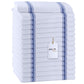 Avalon Dish Towels Set (Value Pack Of 15) Size 15X25 Inch, 100% Cotton Soft & Absorbent Linen Kitchen Towels, Tea Towels, Reusab